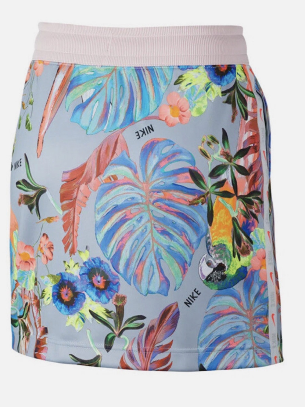 Nike Multicolor Tropical Floral Athletic Skirt with Pastel Accents hawaiian - Picture 12 of 13